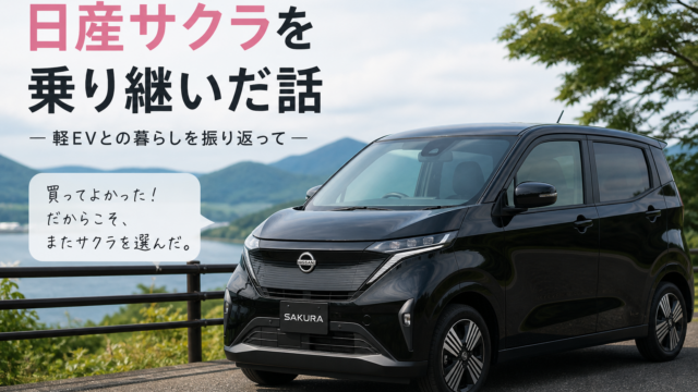 日産サクラ2台目——中古150万円で乗り継いだ話