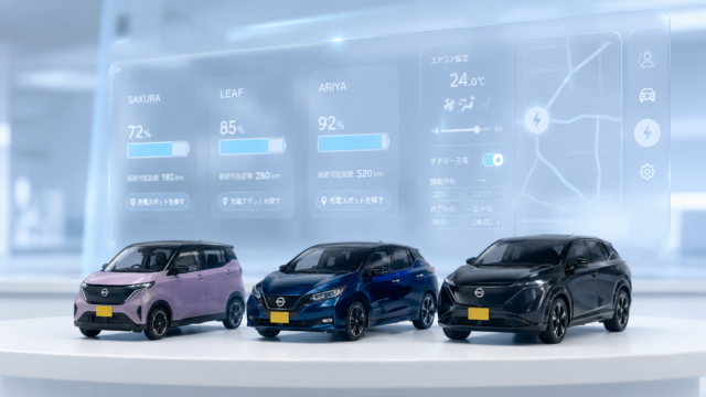 サクラ・リーフ・アリア——EVってガソリン車と何が違う？3兄弟で見るEVテクノロジー入門