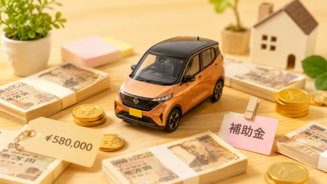 EV補助金2026年度完全ガイド——サクラ58万・リーフ/アリア129万円の受け取り方