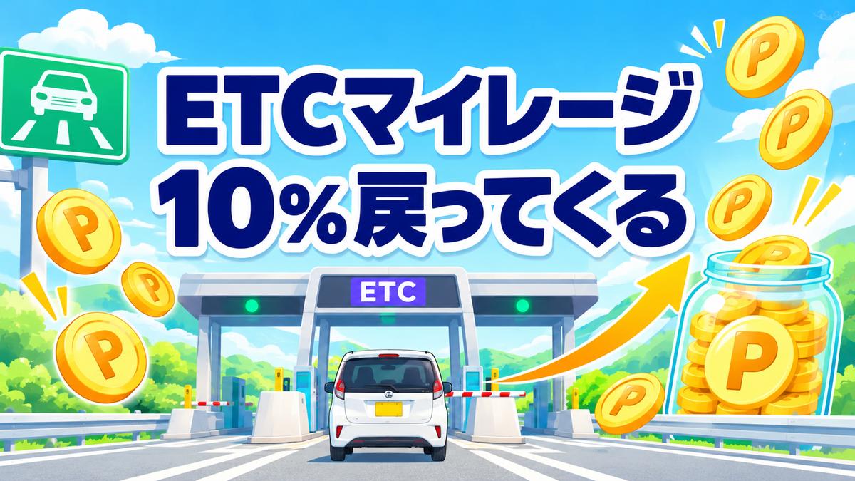 ETCマイレージは登録しないと損？半年で高速代67,460円→5,000円が自動で戻ってきた明細を公開